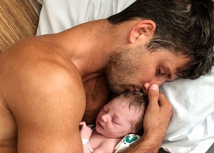 Parker Young'd Daughter Jaxon Orion Young With Partner/Fiancee Stephanie Weber